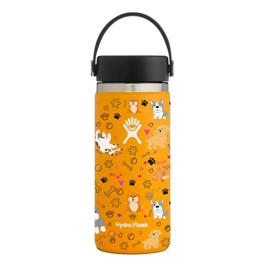Botellarte Mascotas Hydro Flask 591 ml | Naranja